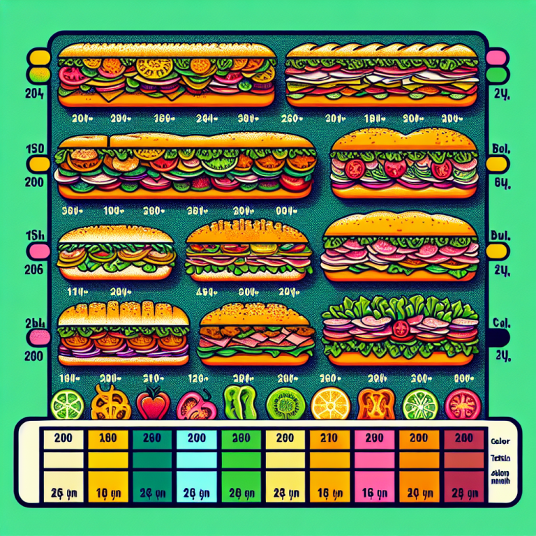 Calories In Subway Sandwiches