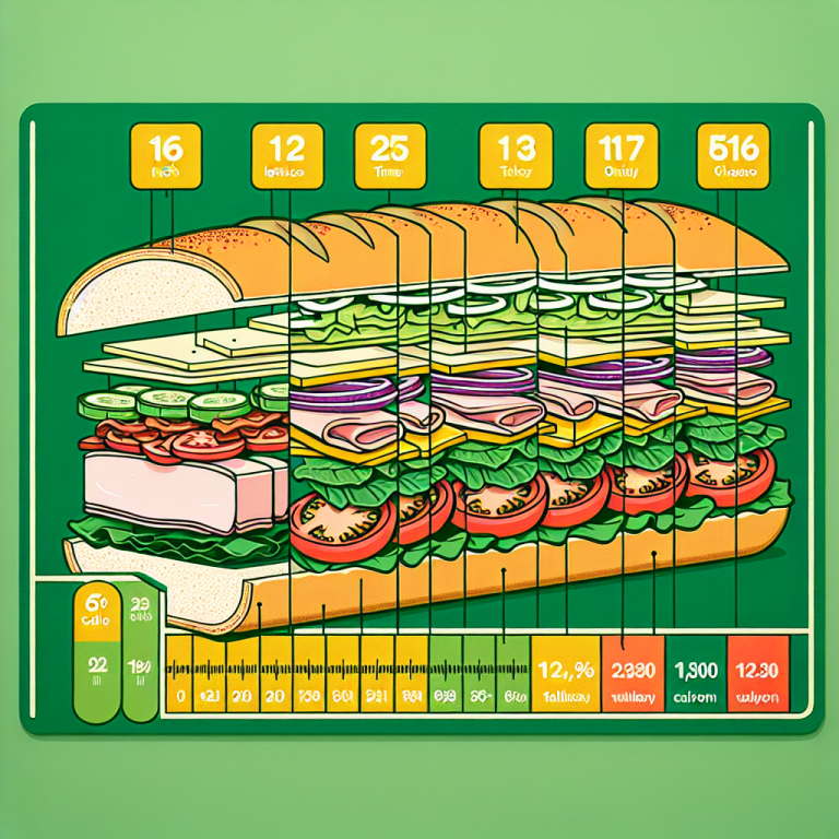 Subway Sandwich Calories 12 Inch