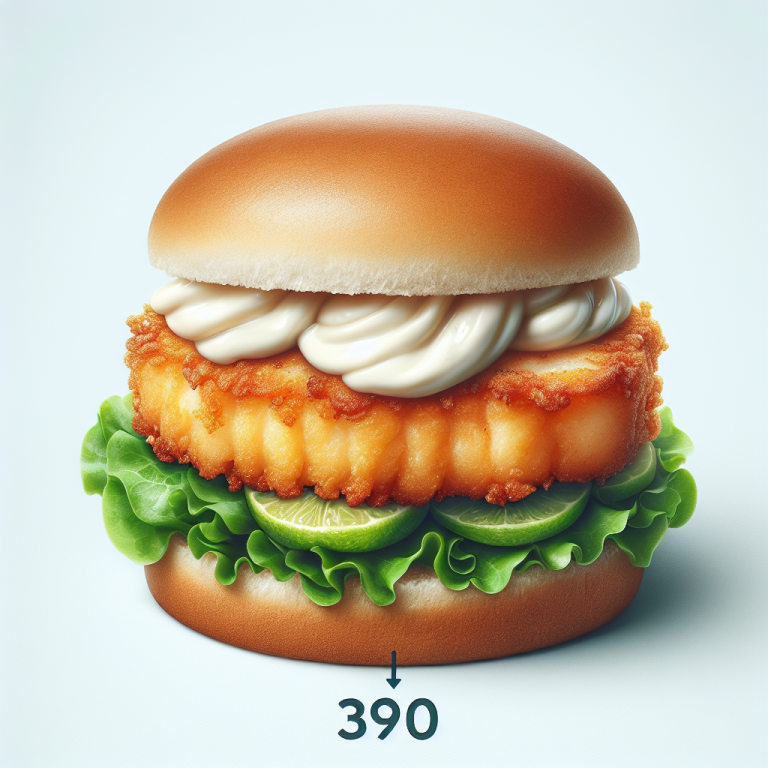 Fish Sandwich Burger King Calories