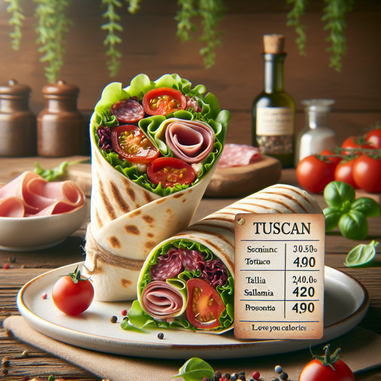 Jimmy Johnʼs Tuscan Italian Wrap Calories