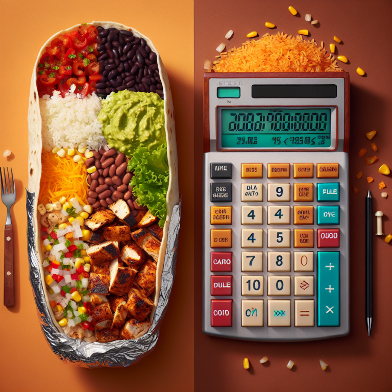 Chipotle Burrito Calories Calculator