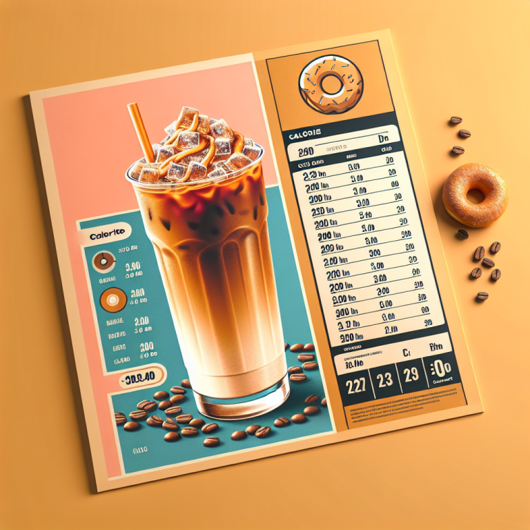 Dunkin Iced Latte Calories