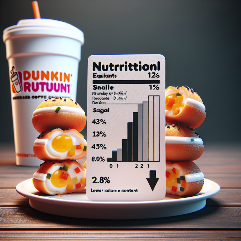 Dunkin Egg Bites Calories