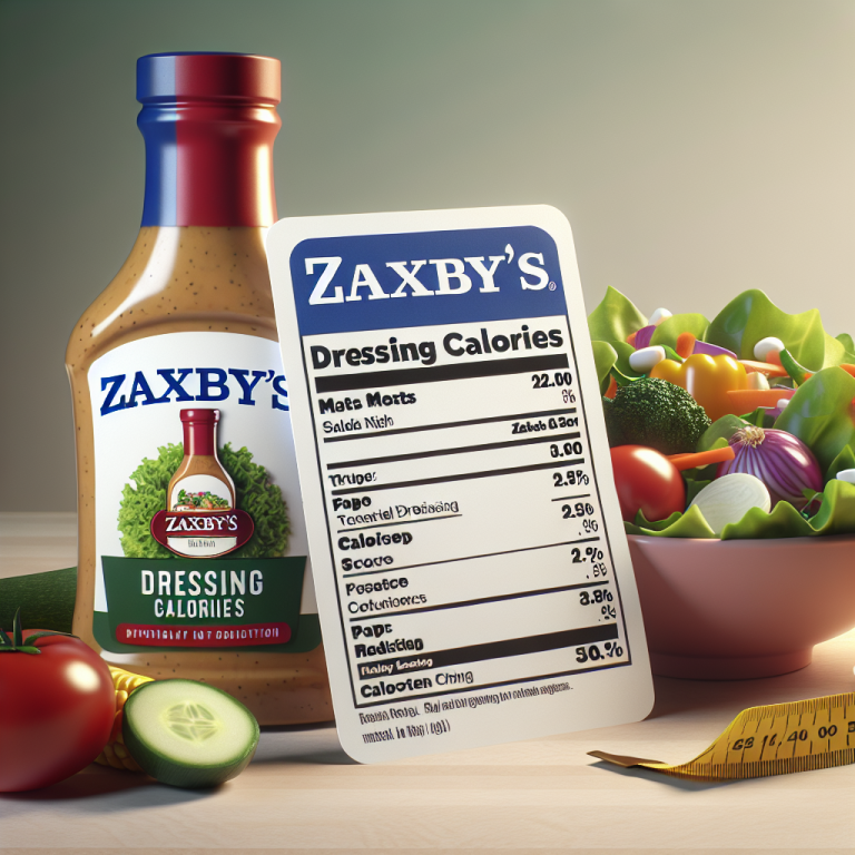 ZaxbyʼS Dressing Calories