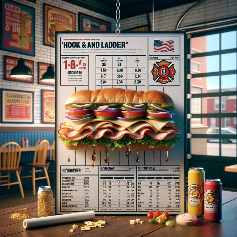 Firehouse Subs Medium Hook And Ladder Calories