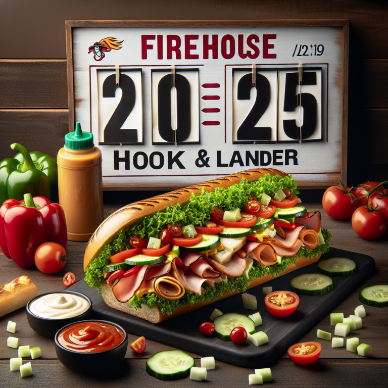 How Many Calories In A Firehouse Hook And Ladder Sub