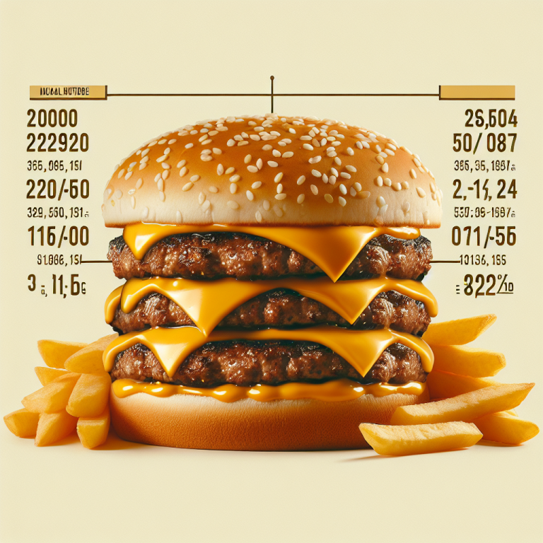 Mcdonaldʼs Triple Cheeseburger Calories