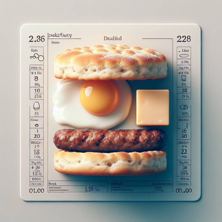 Calories In Mcdonaldʼs Sausage Egg And Cheese Biscuit